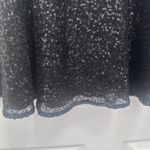Black Cynthia Rowley Sequin Dress Size 14 - Picture 3 of 6